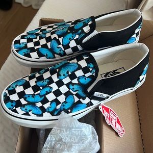 Vans Butterfly Checkerboard Classic Slip-On